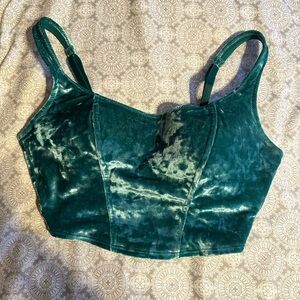 velvet corset top!